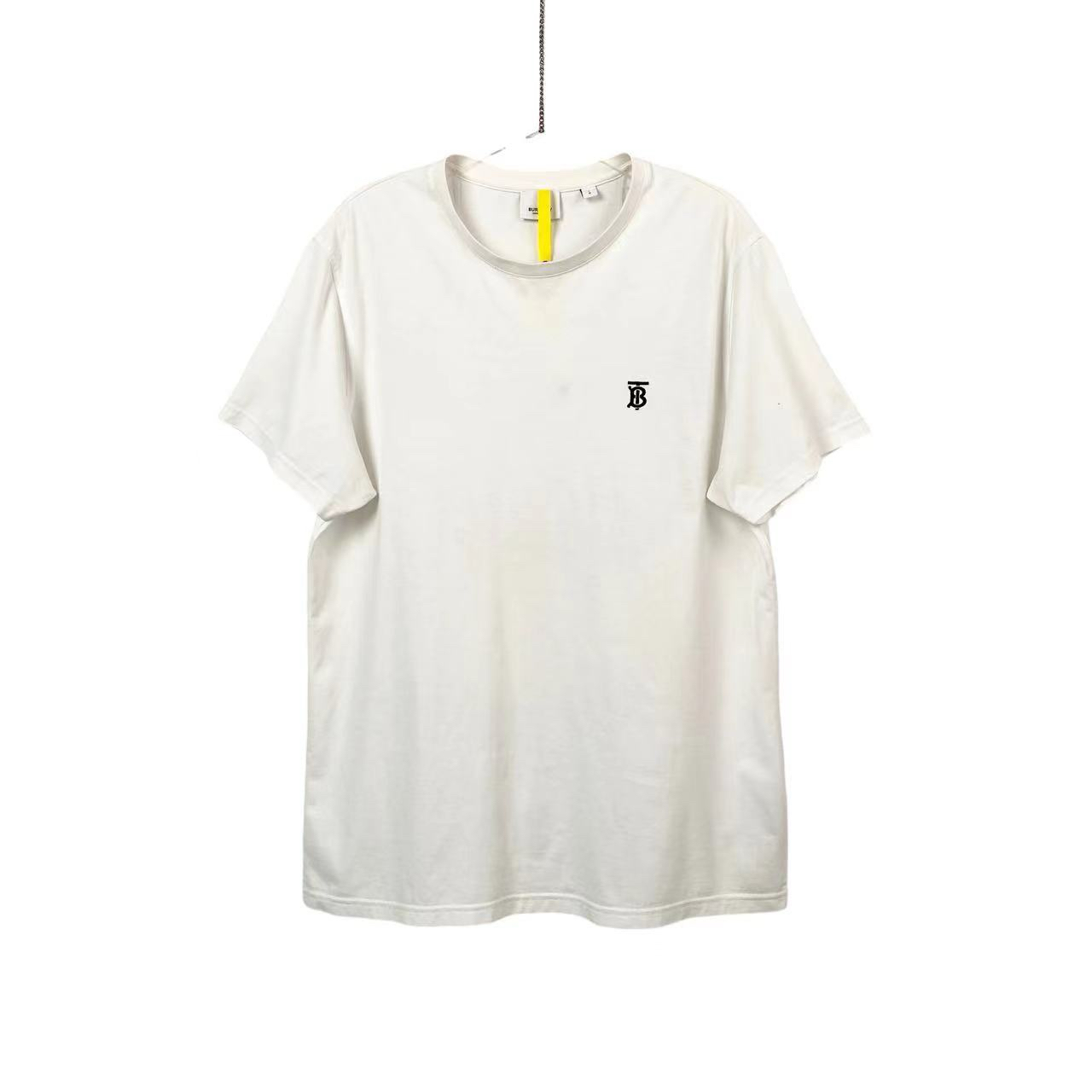 95新 BURBERRY/博柏利  白色logo短袖 l码