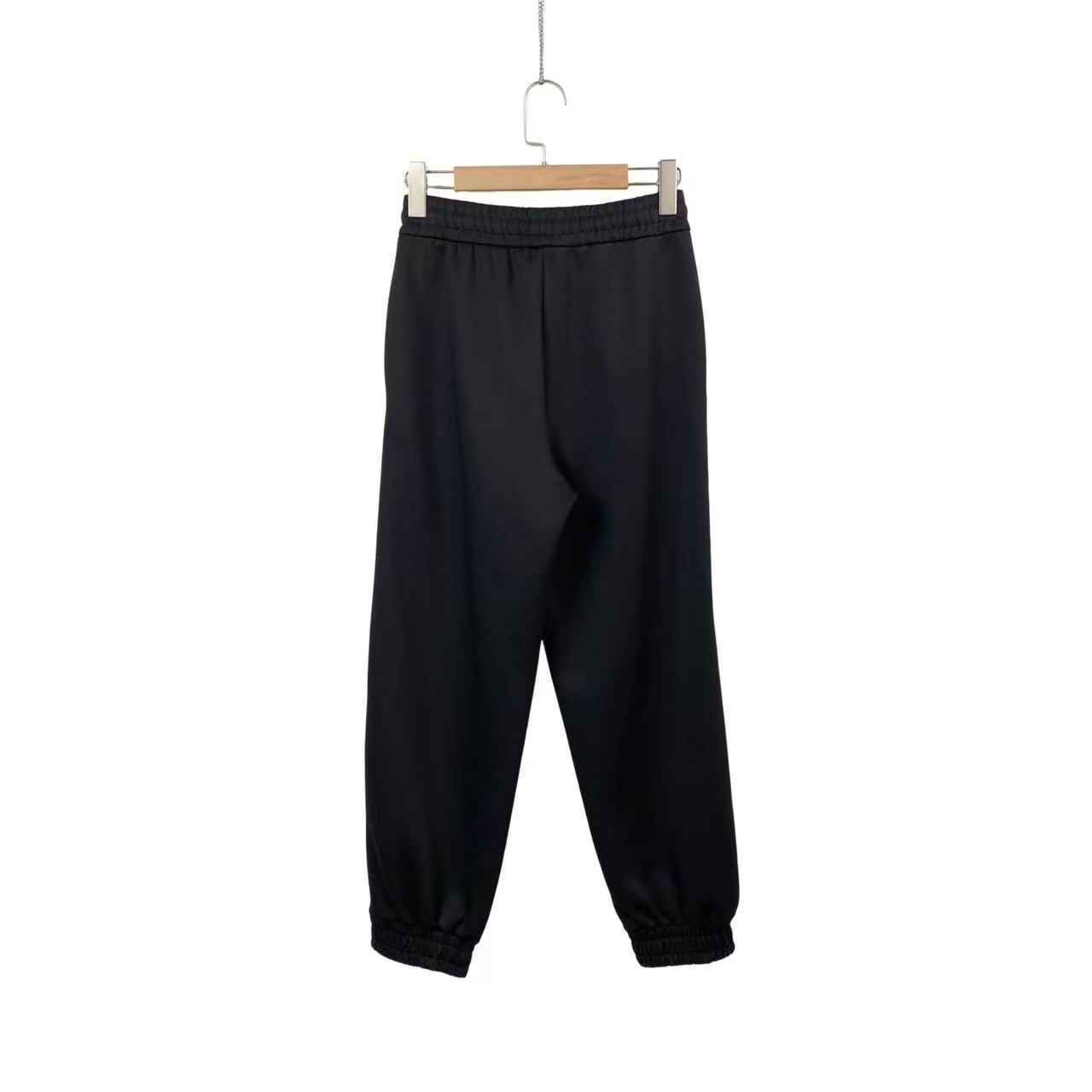 未使用 FENDI/芬迪 竞拍 bb0776 聚酯纤维  黑色串标长裤 38码