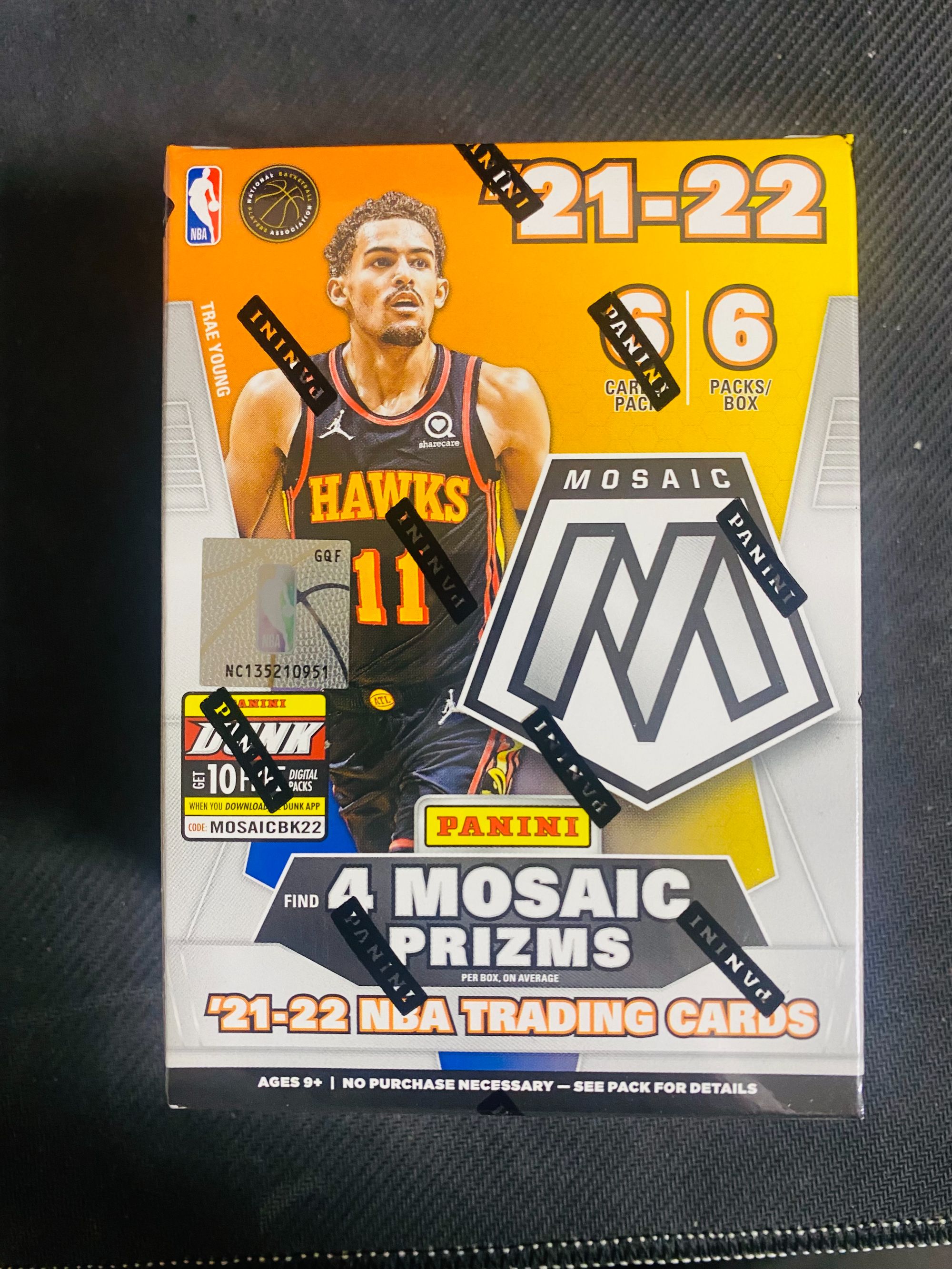 2021-22 Mosaic 马赛克 手雷 Basketball