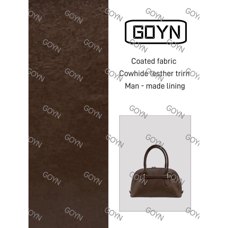 GOYN手工缪真皮女包  缪小贝壳   0333 棕色