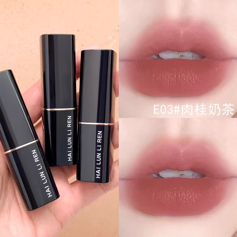 兰菀正品小黑管口红素颜女大牌小样持久不沾杯不易掉色显白哑丝绒
