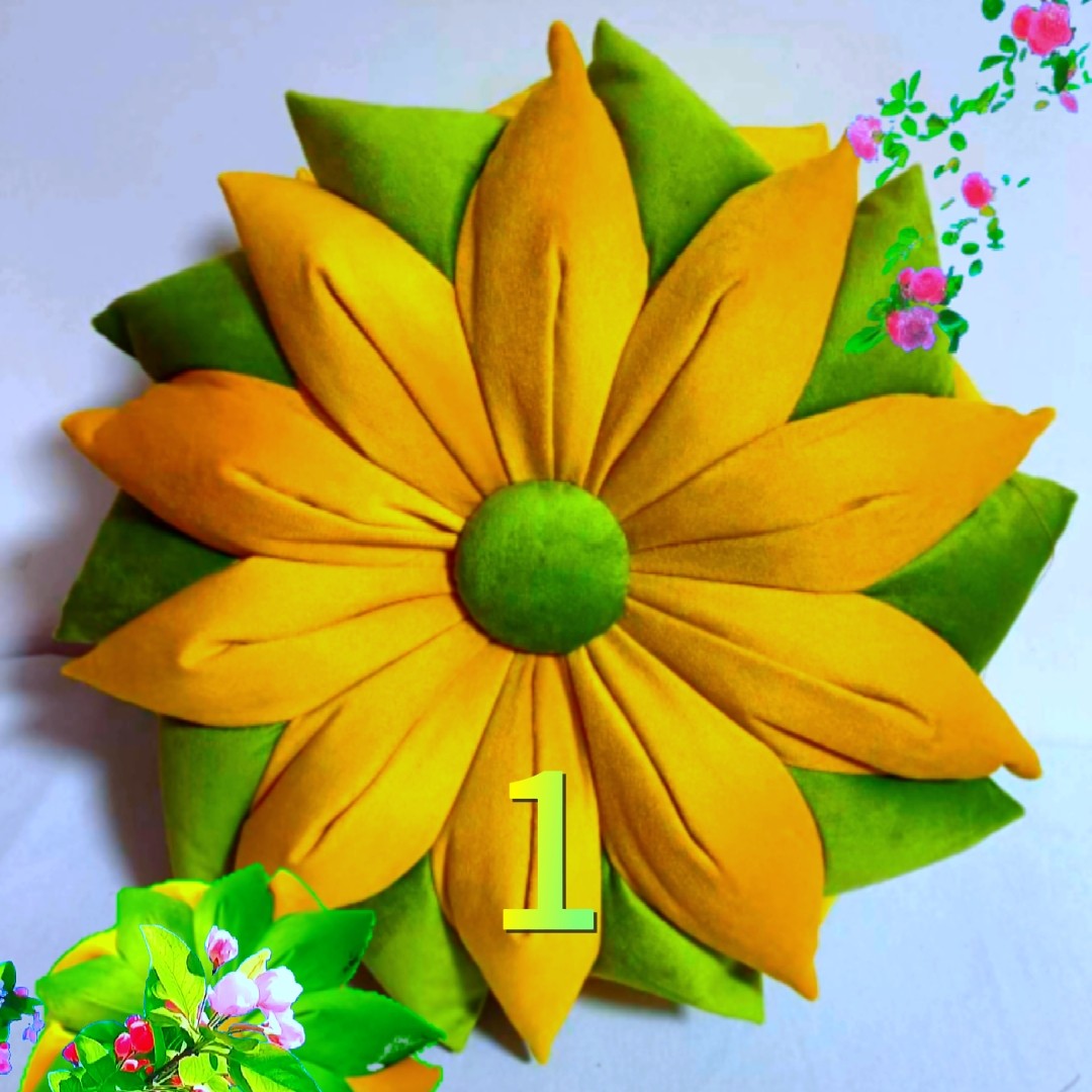 古宫庭十瓣莲花抱枕，纯手工制作。直播间任意选一对装创意圆形