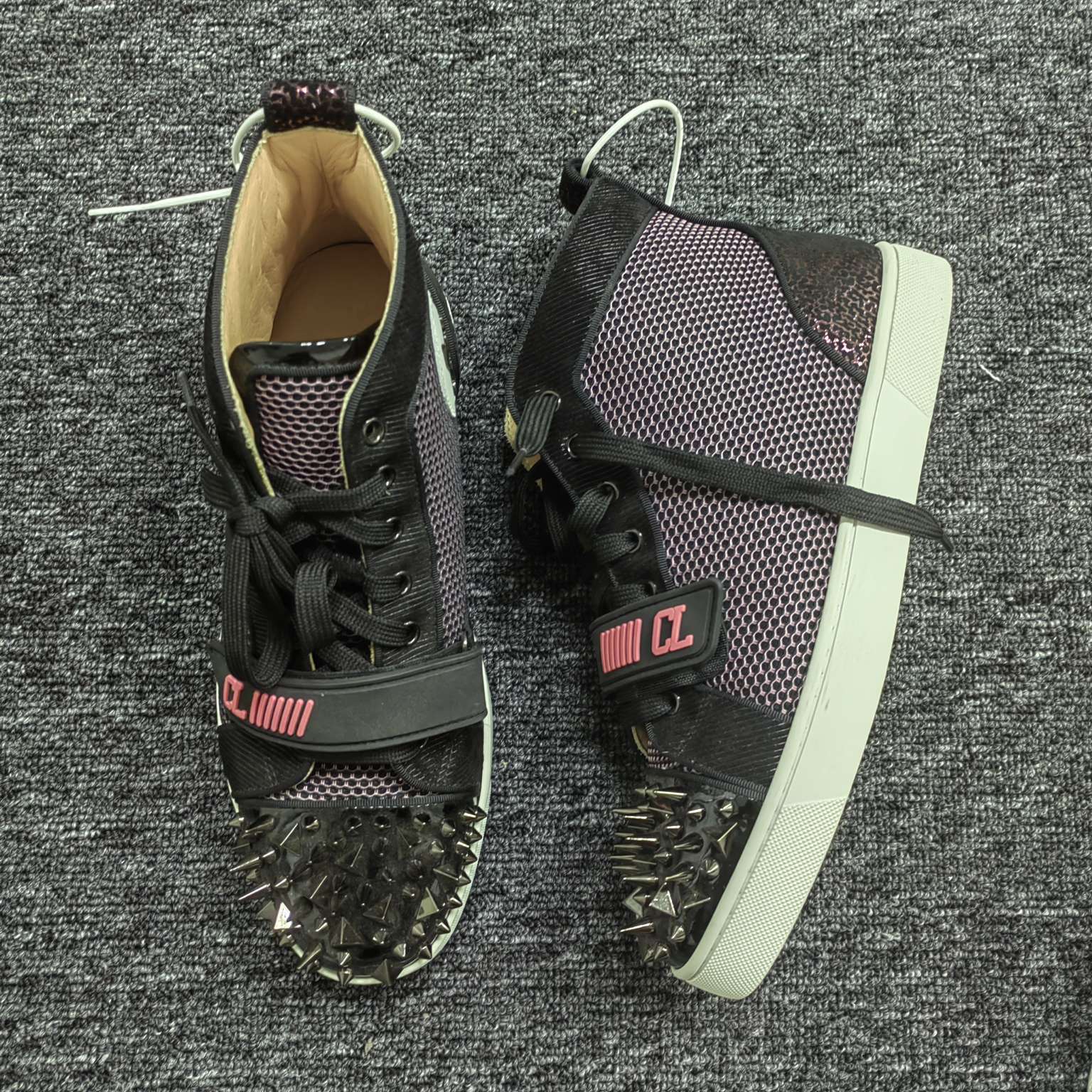 99新 Christian Louboutin/克里斯提·鲁布托 /41.5码/高帮板鞋/
