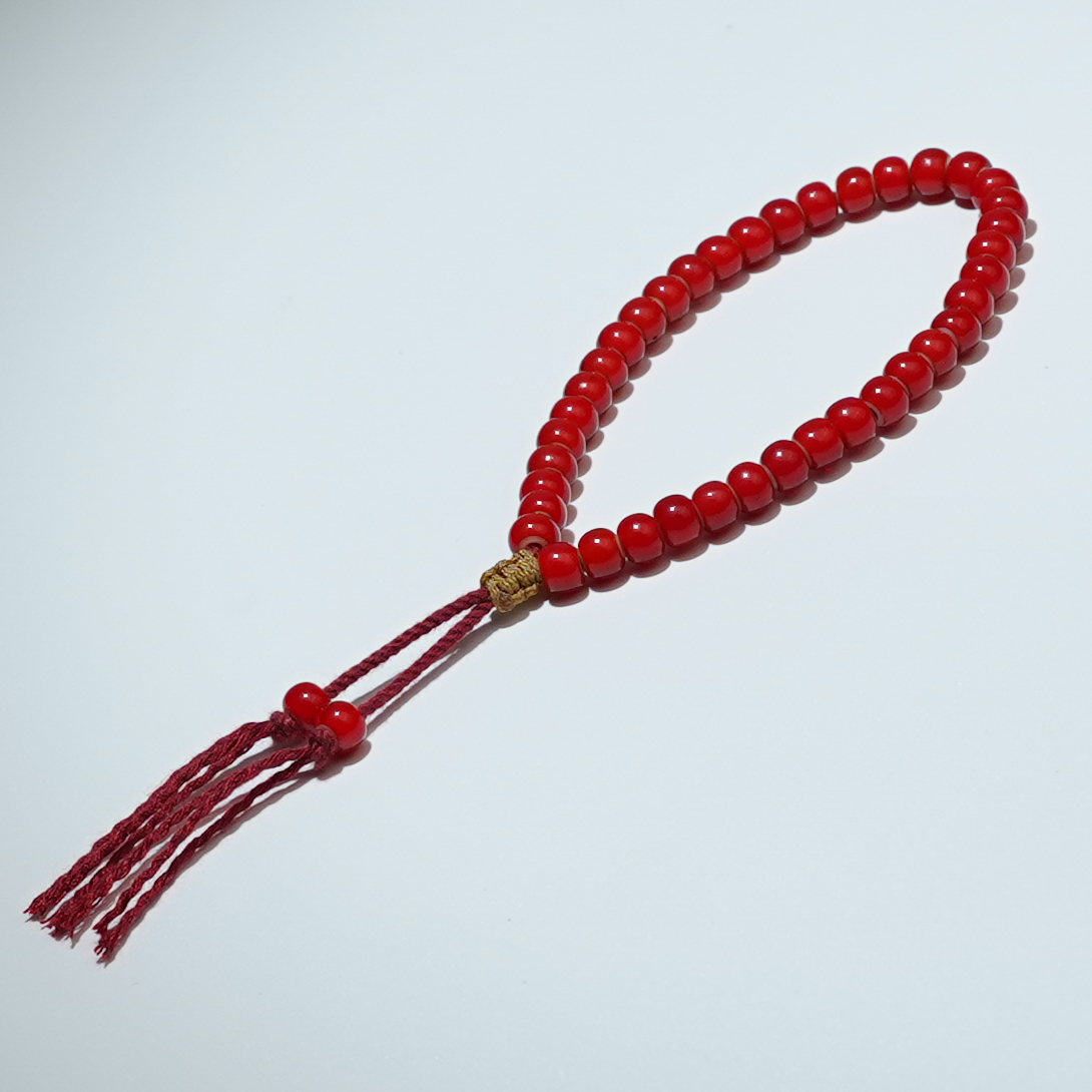 红琉璃 包浆风化 白芯红琉璃手串 珠径5-7mm 男女同款简约百搭