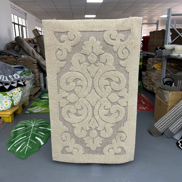 出口正品家用床边毯床尾垫植绒地垫