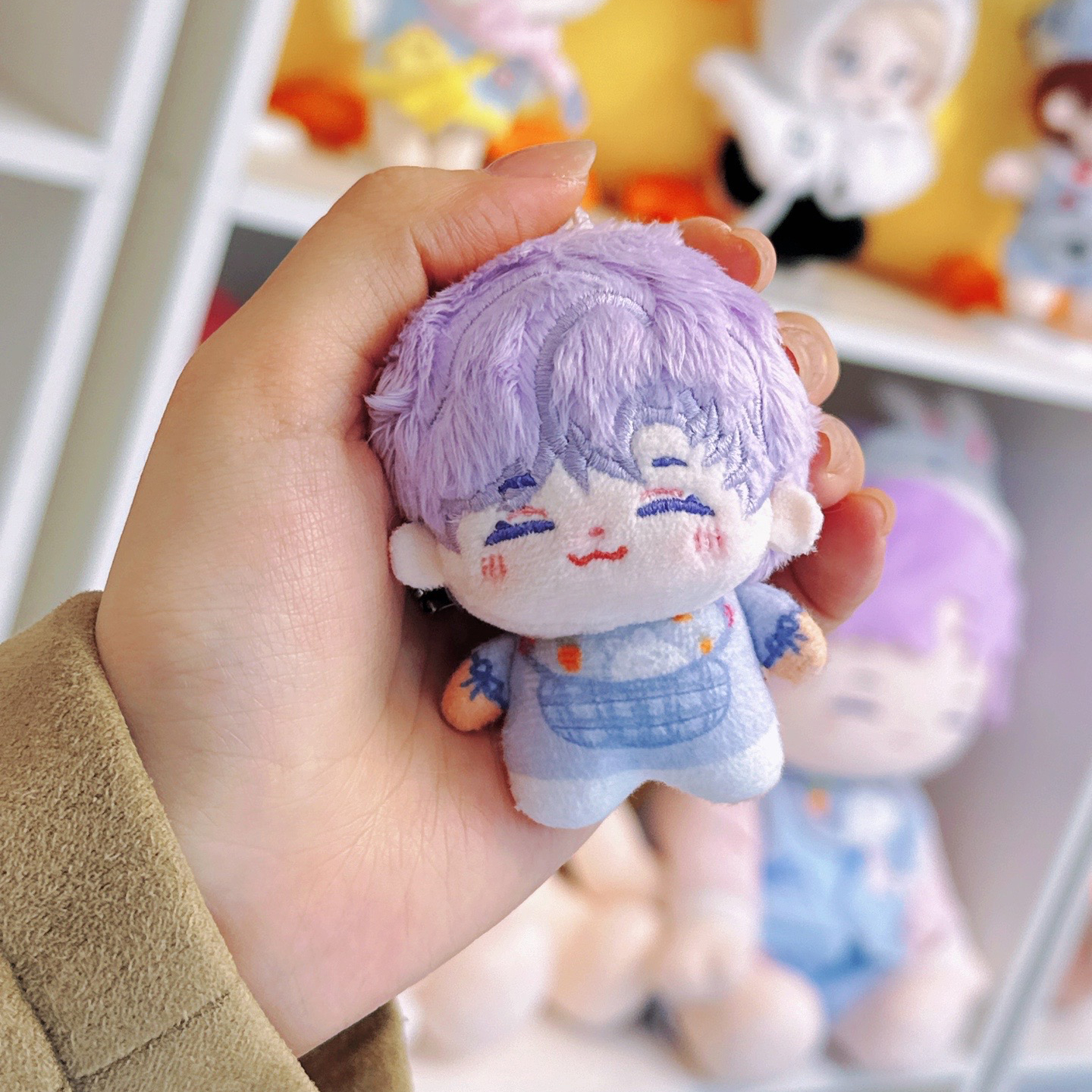 5cm笑嘻嘻公仔挂件娃衣f毛绒玩具迷你棉花娃娃衣服玩偶生日礼物女
