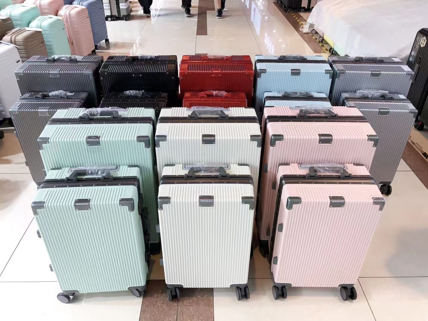 蒙娜丽莎拉杆箱24寸26寸拉杆箱旅行箱时尚休闲潮流网红轻便大容量