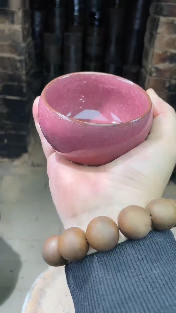 【闪购商品】瓷茶盏粉冰裂