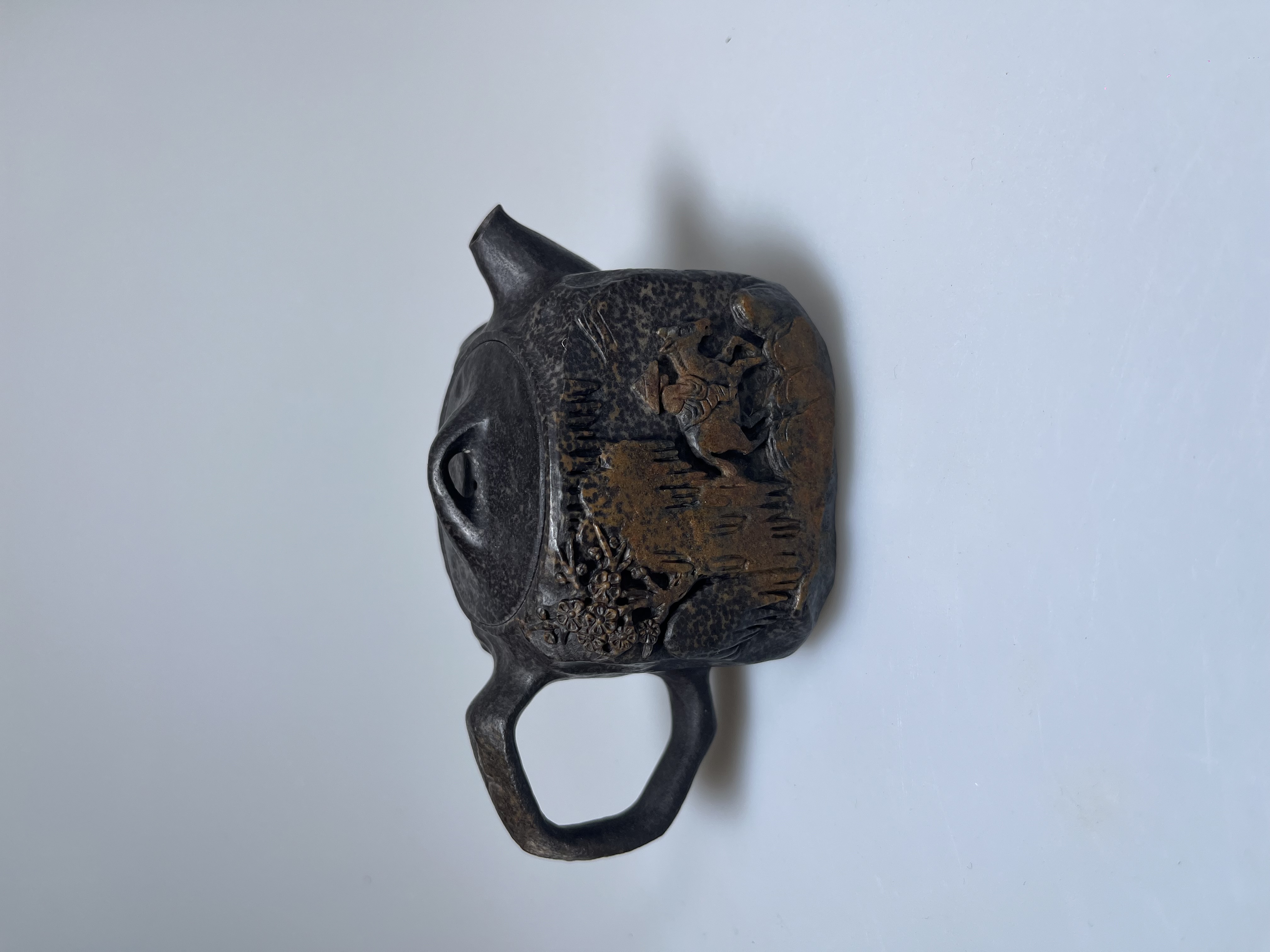 派系列《归乡》170ml何国强全手工冰碛岩石茶壶中式高端收藏