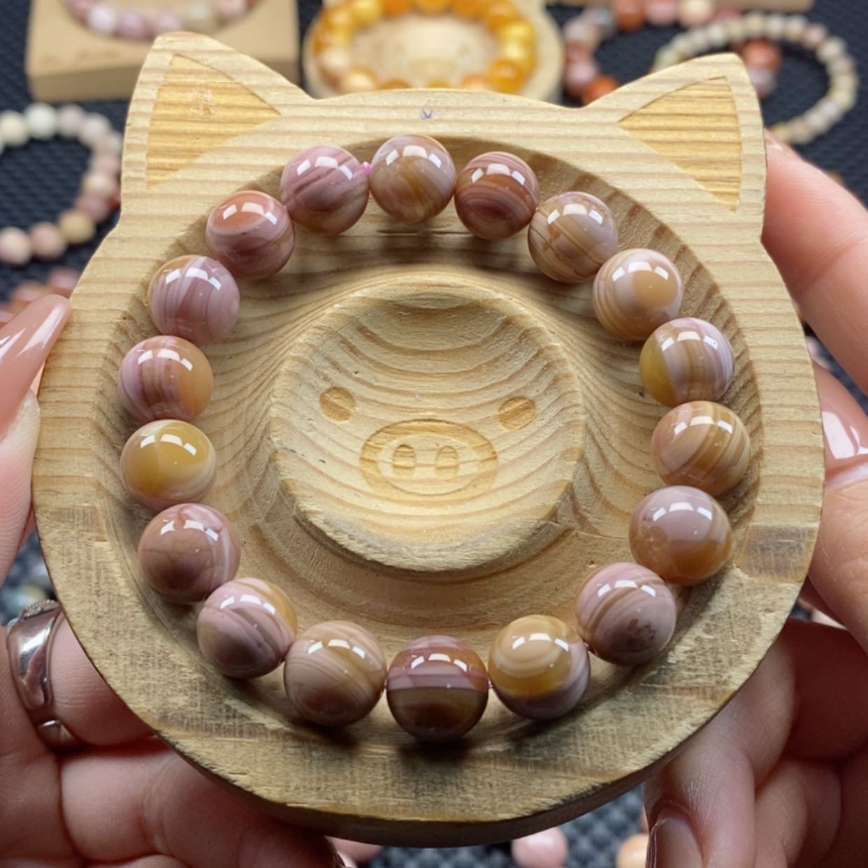 【闪购商品】石英质玉手链未镶嵌番**宝