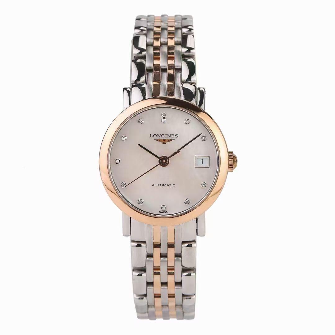 99新 Longines/浪琴 博雅金贝母钻/L4.309.5.87.7/25.5mm女款/