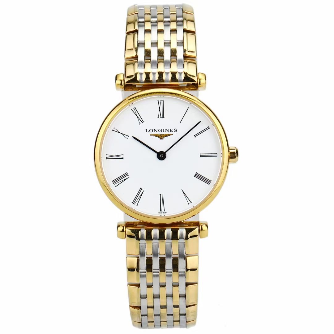 99新 Longines/浪琴 嘉兰镀层/L4.209.2.11.7/24mm/女款经典