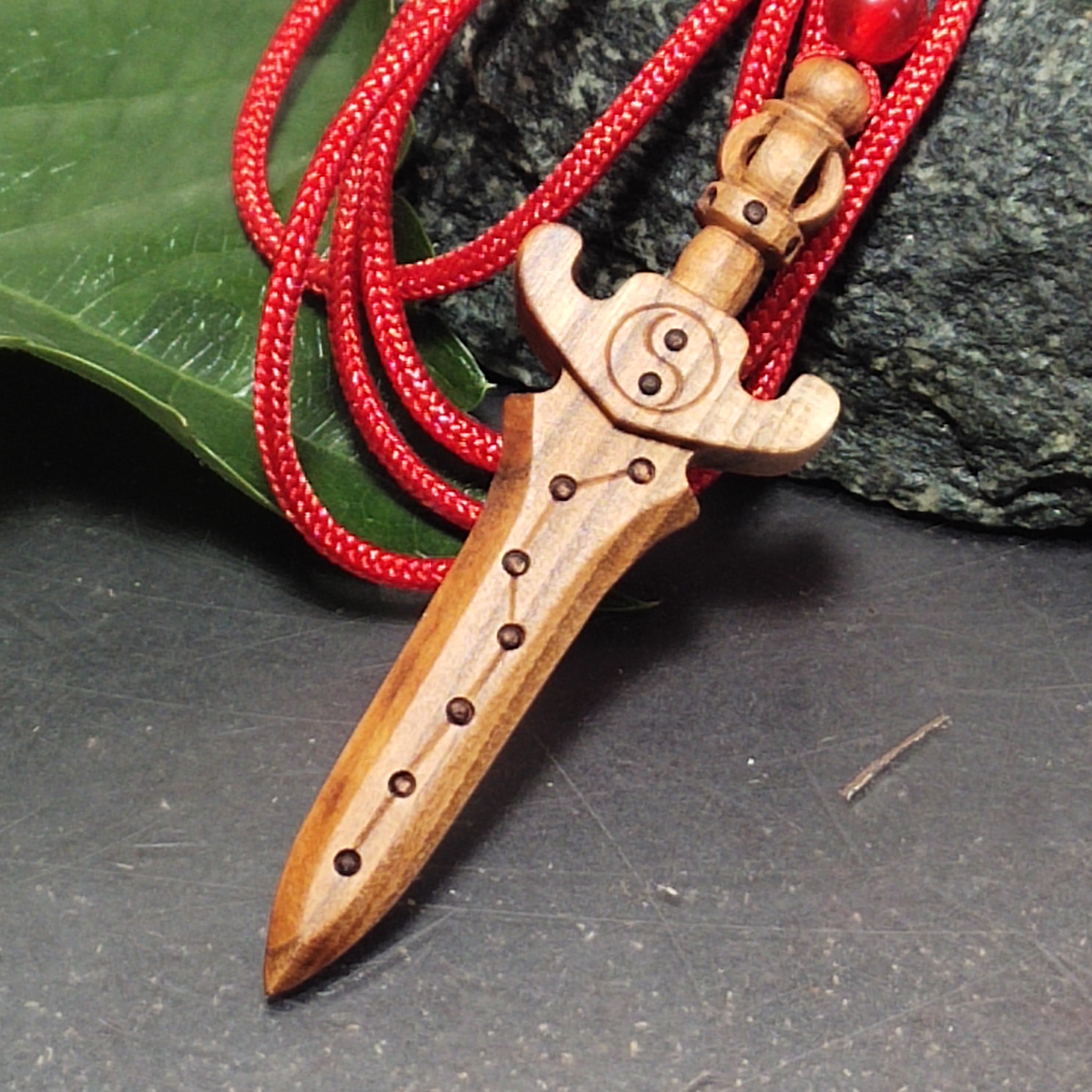 桃木剑脖挂真桃木纯手工原创设计，下单即为定制复古怀旧