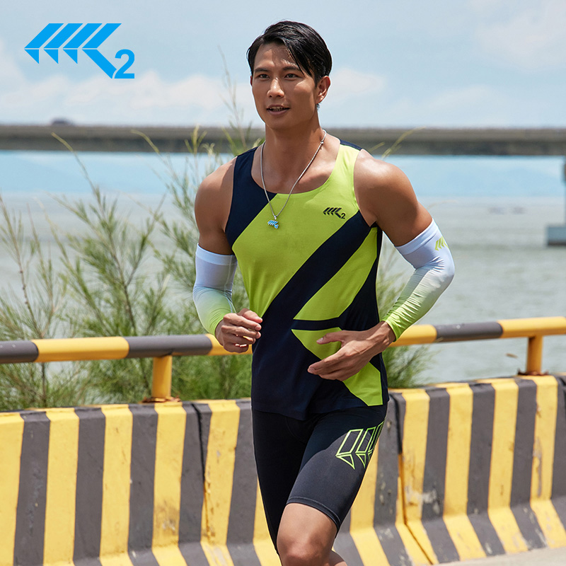 K2速干无袖背心透气训练服上衣运动服跑步短袖速干衣比赛队服141
