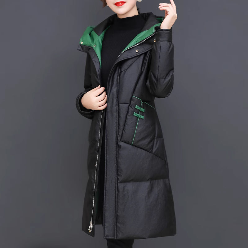 羽绒服女款2023年新款奢华品牌阔太太中长款时尚洋气修身免洗