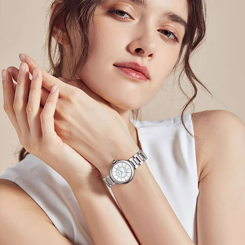 【云仓正品】ROLANTISE/罗兰帝丝贝母面气球气质女款优雅潮流腕表