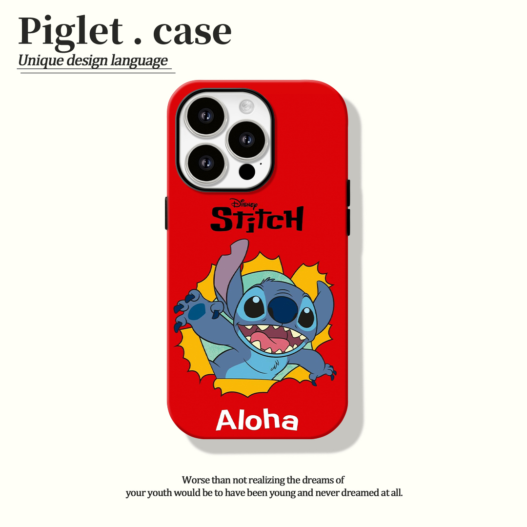 适用苹果15手机壳撕裂史迪仔iphone14菲林壳11/12/13全包创意卡通