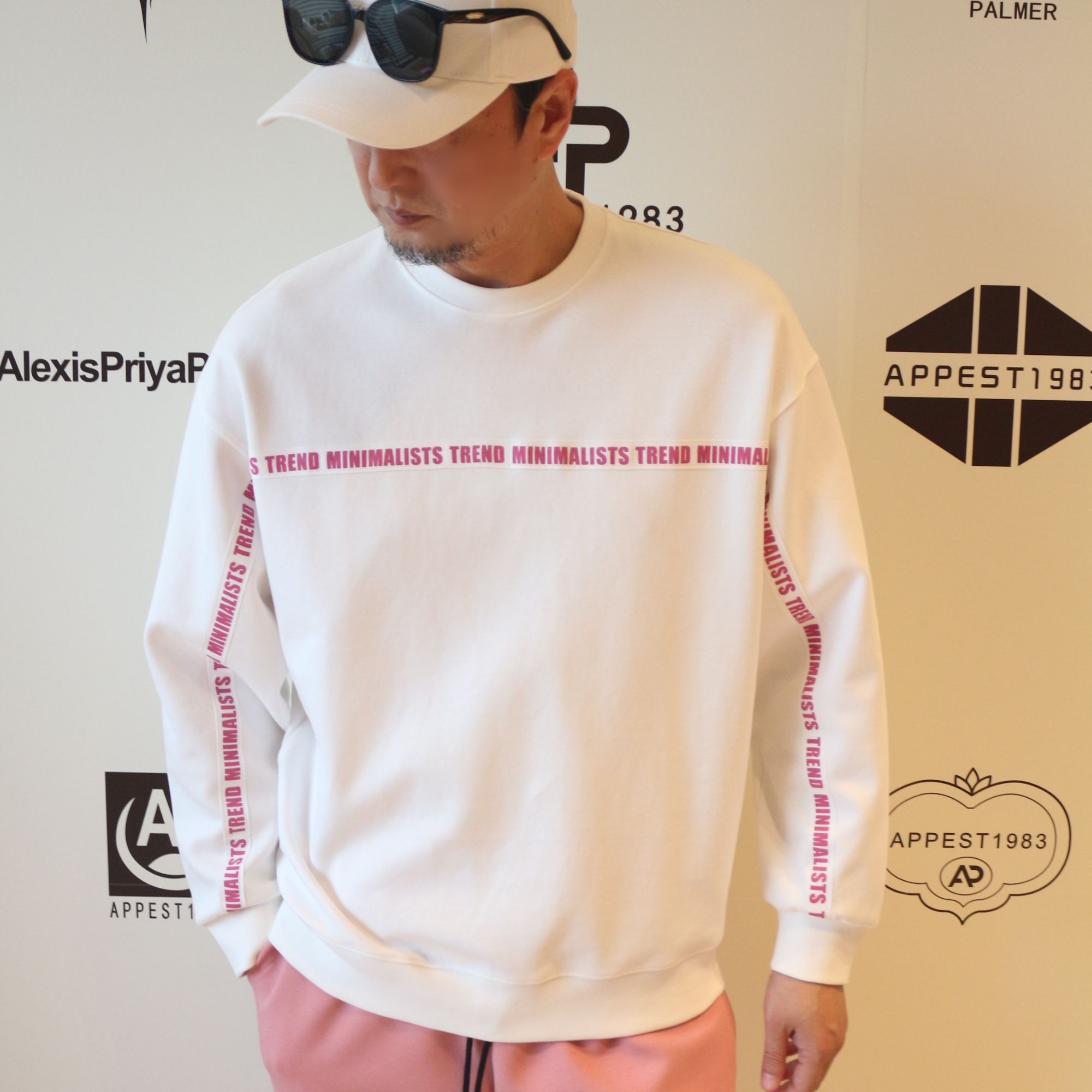 春季新款圆领织带时尚休闲百搭长袖卫衣7072