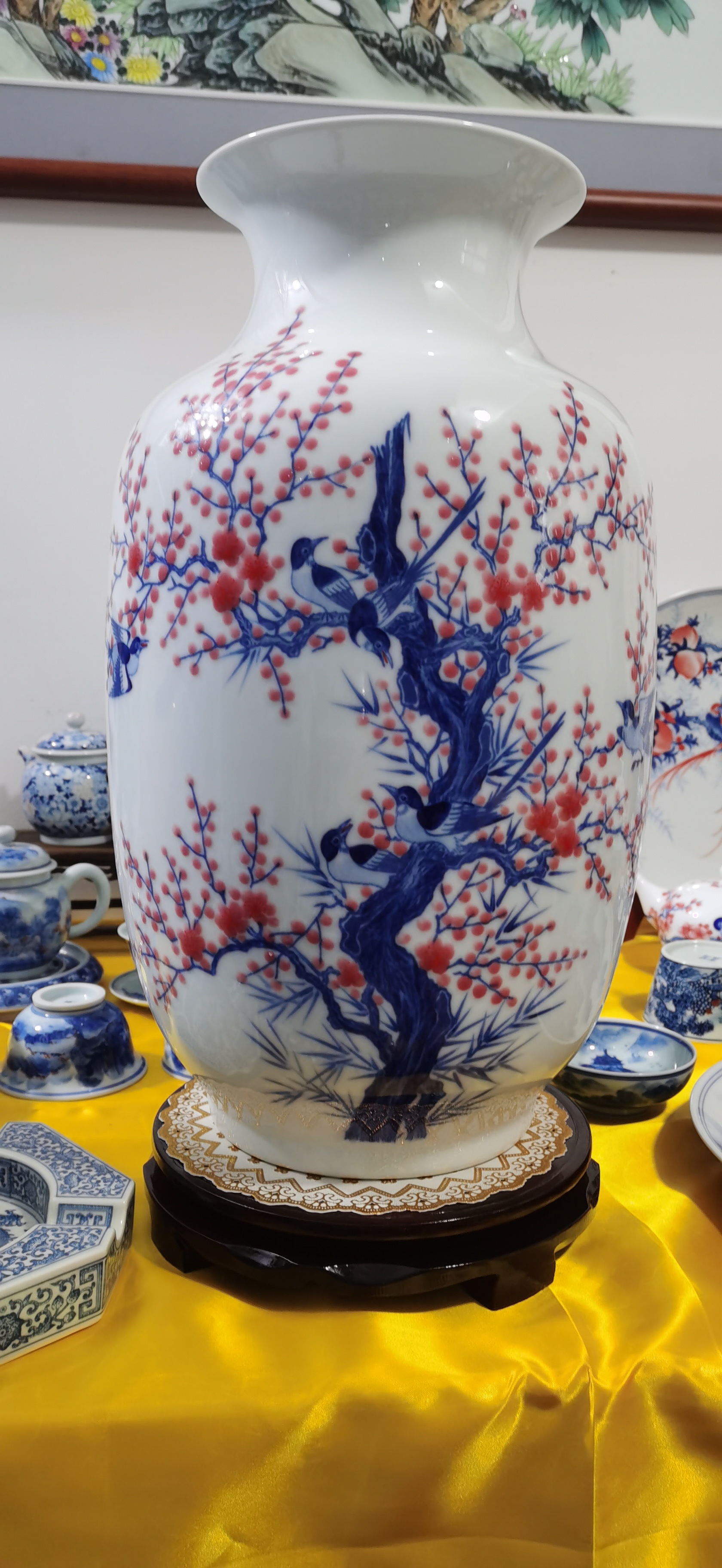 7501瓷器冬瓜花瓶