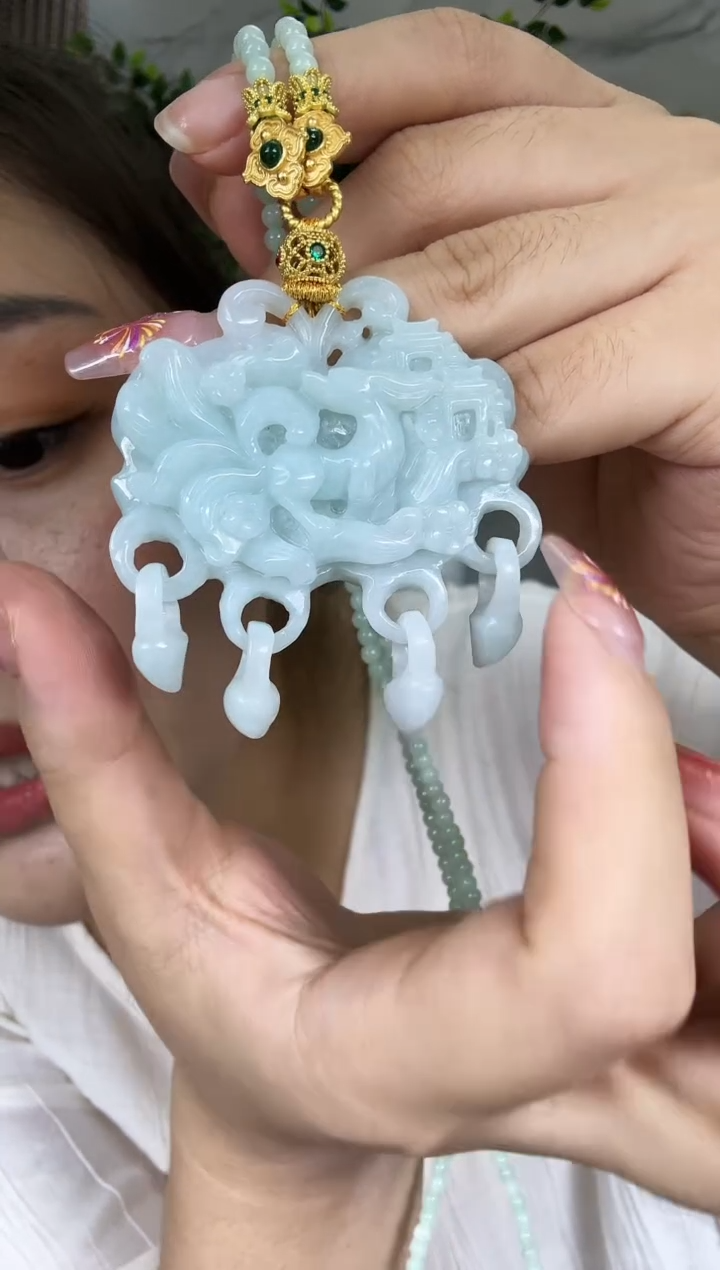 【闪购商品】翡翠颈饰未镶嵌国风复古