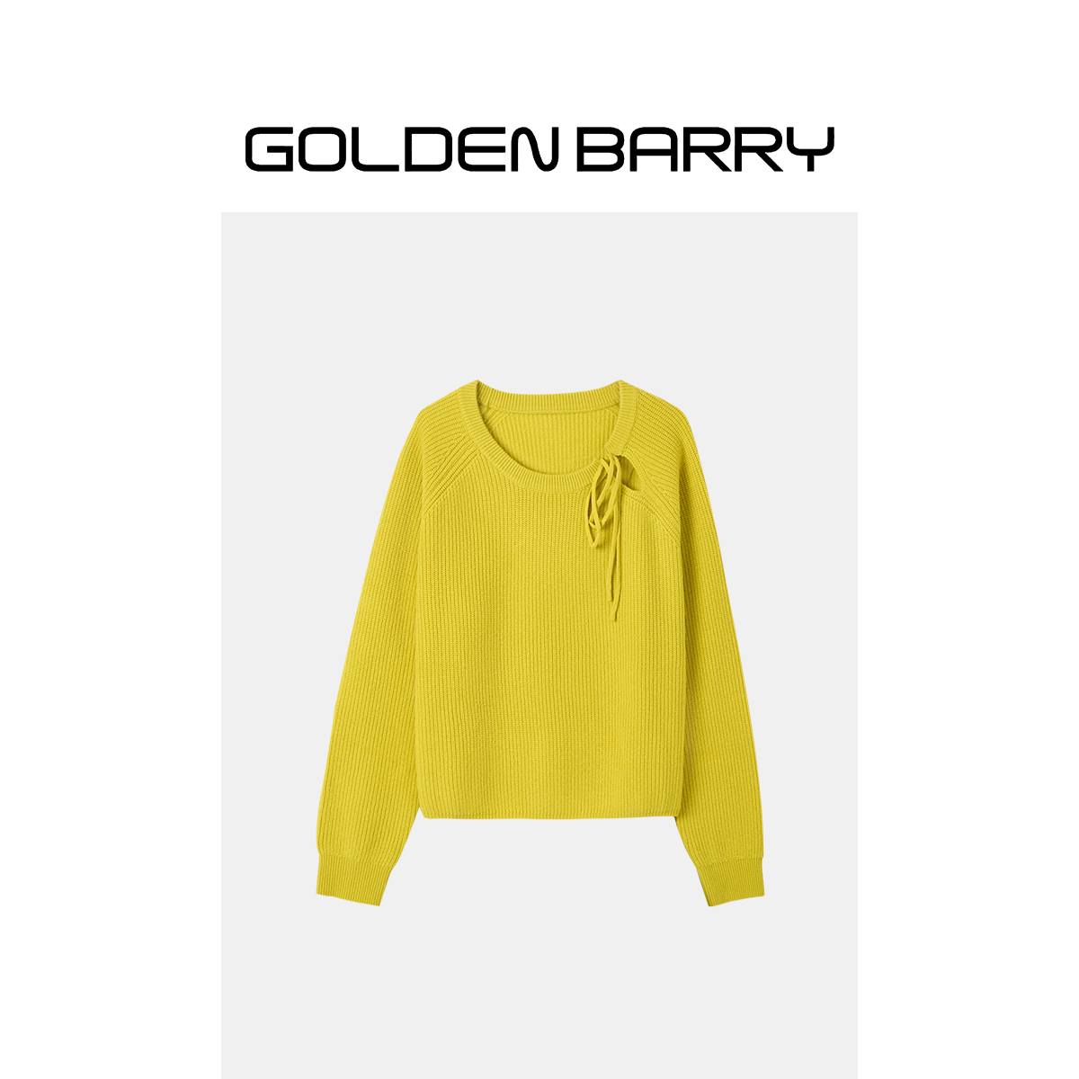 GOLDENBARRY|241172设计感全羊毛毛衫