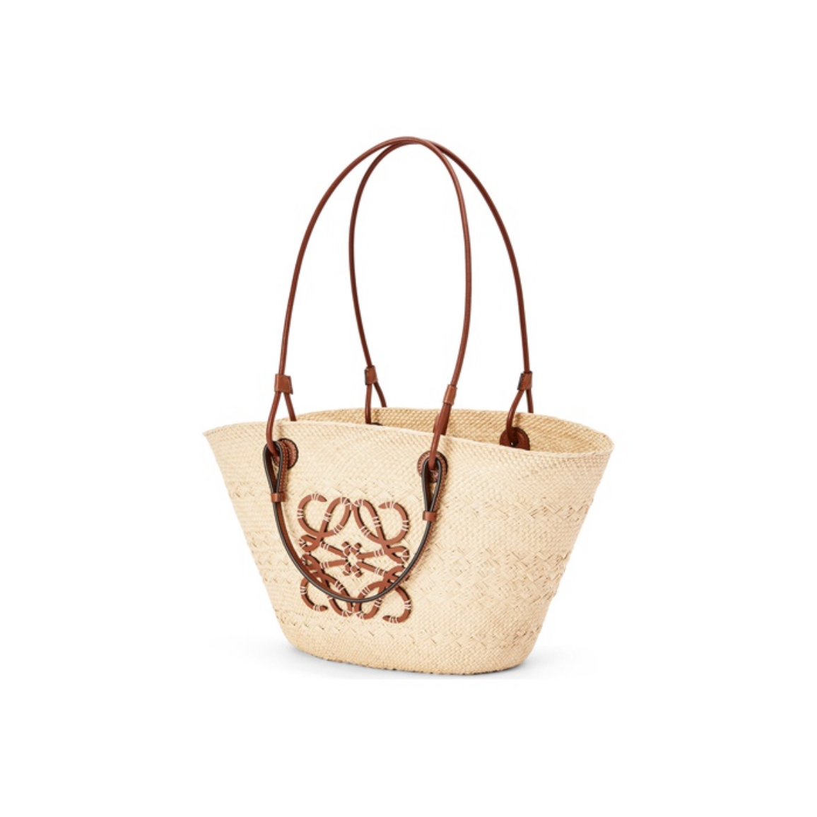 全新未使用 LOEWE/罗意威 夏季限定 中号草编包春夏女士