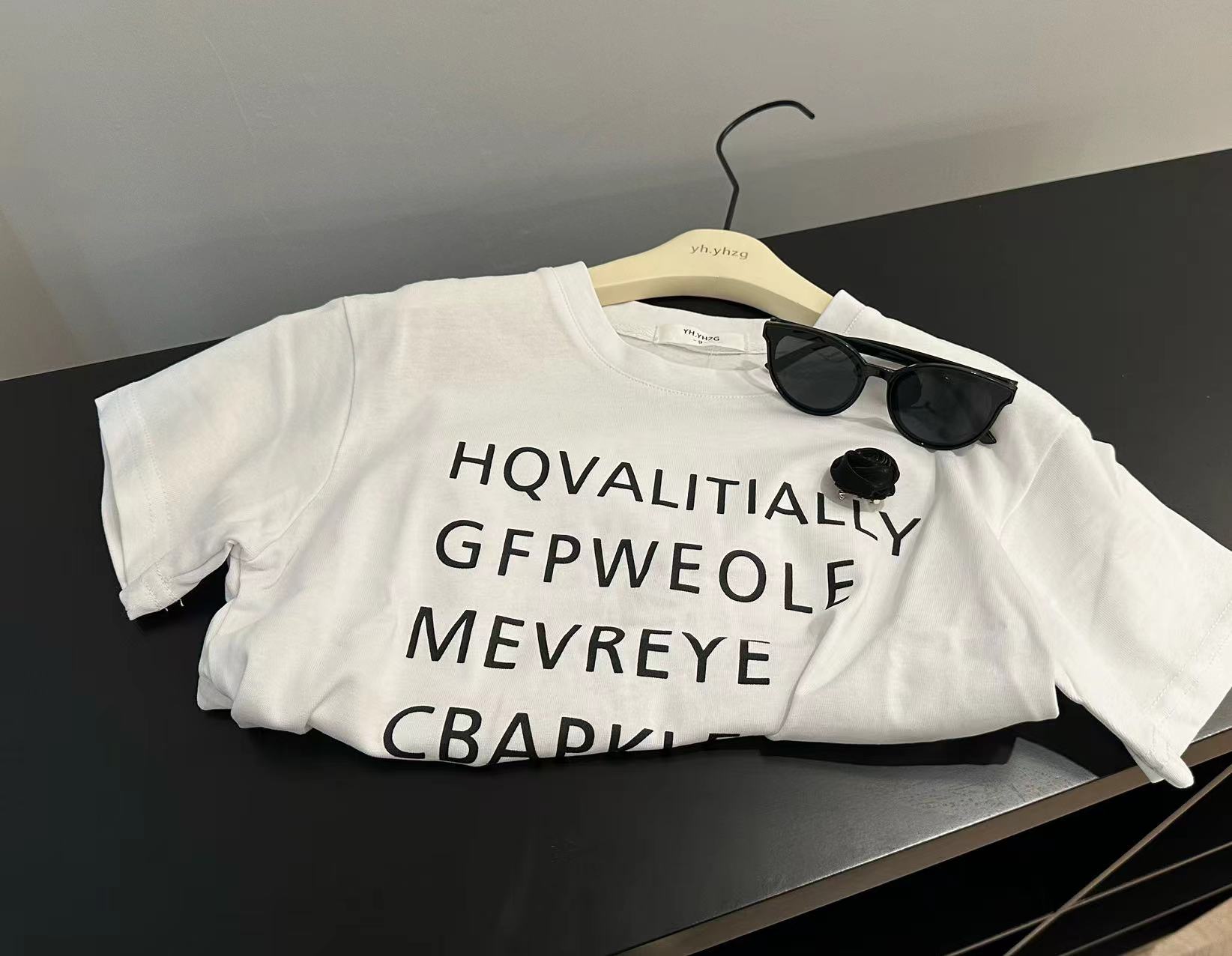 【语汐】女童时尚休闲百搭夏季时尚百搭短袖双色可选22062