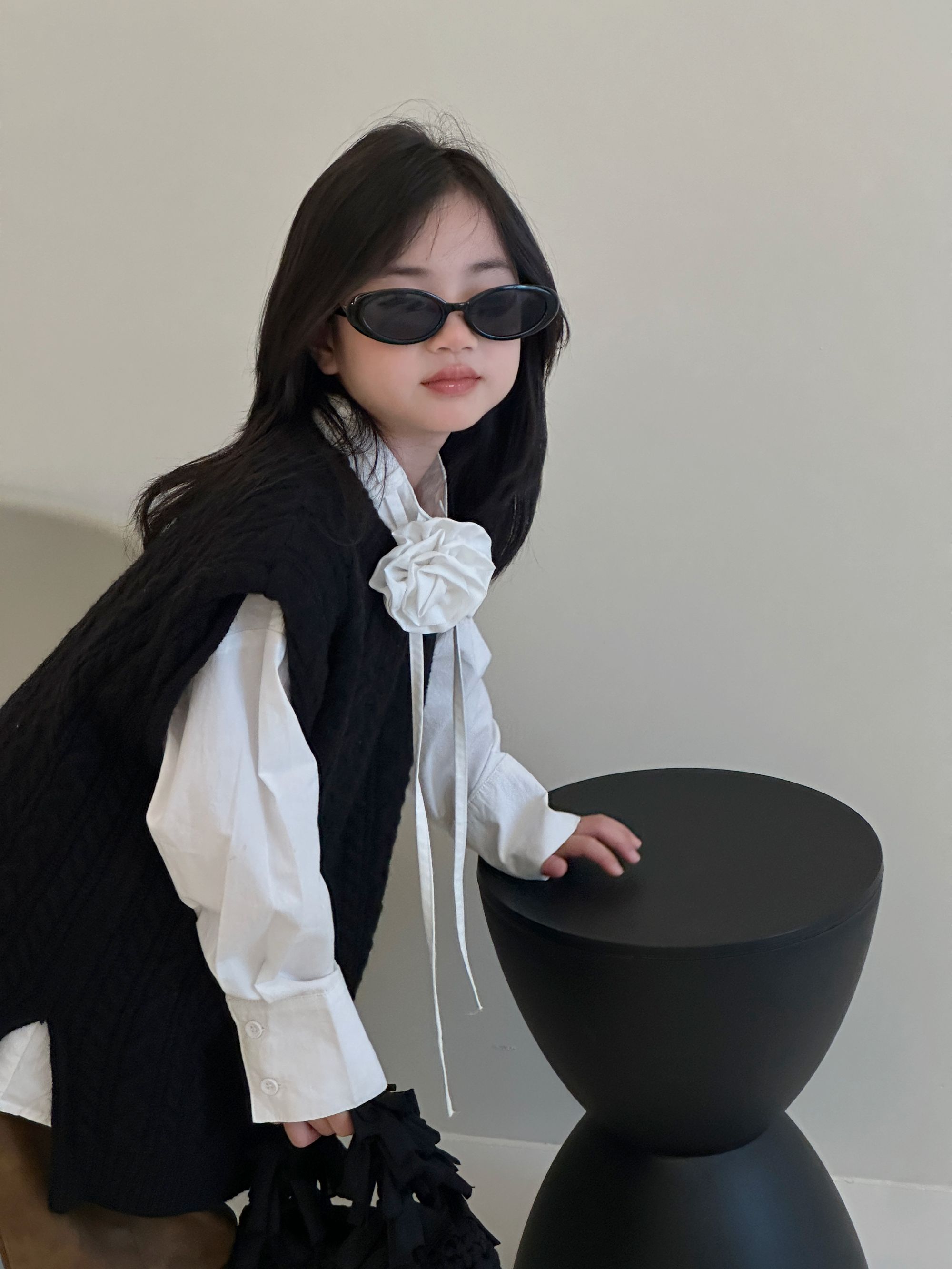 【语汐定制】2025年春秋潮流马甲毛衣韩版学院学生秋游中性款24918