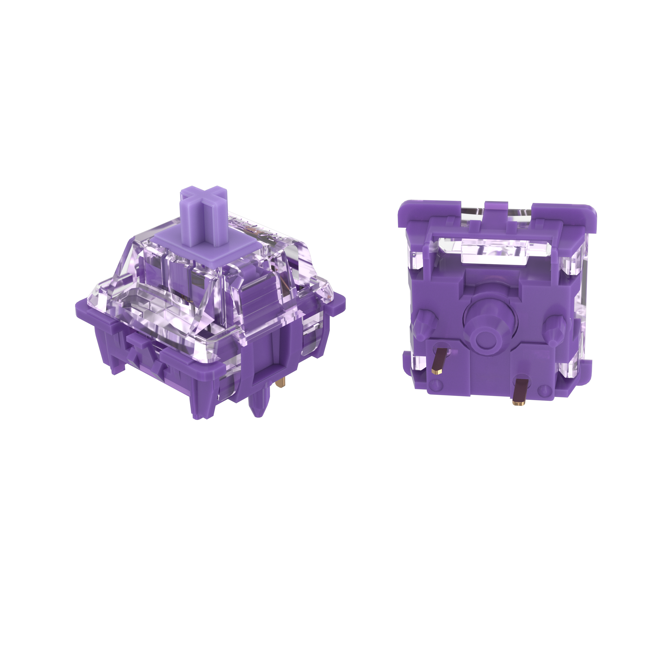 GATERON佳达隆新品紫玉轴线性手感40gf加长轴芯触底三层针脚