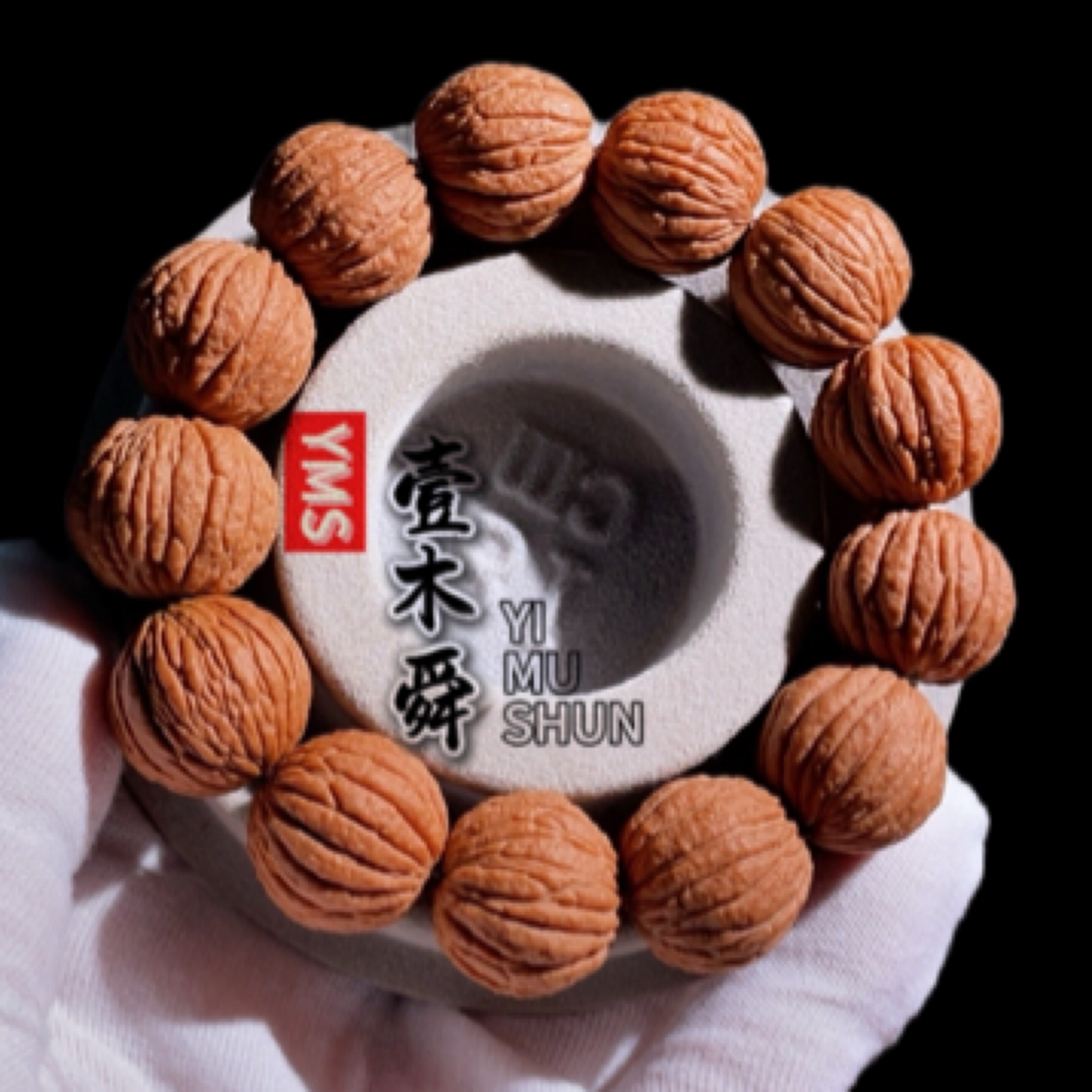 【壹木舜正品原皮原色】纯野粗筋拉丝猴头手串