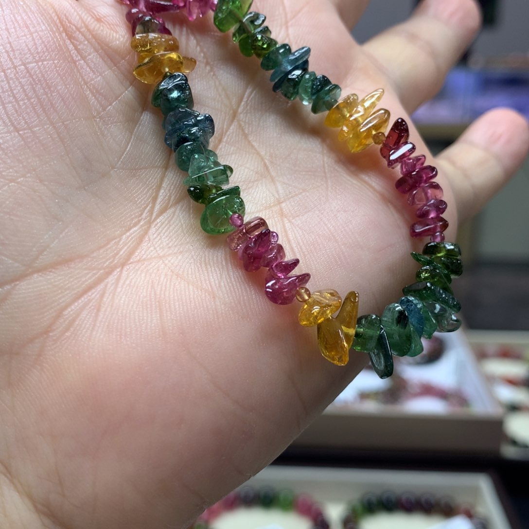 碧玺手链未镶嵌手链