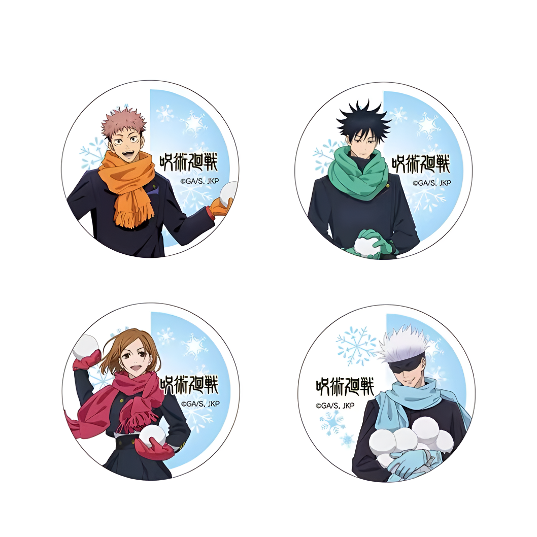 日谷咒术回战打雪仗玩雪吧唧徽章盲盒
