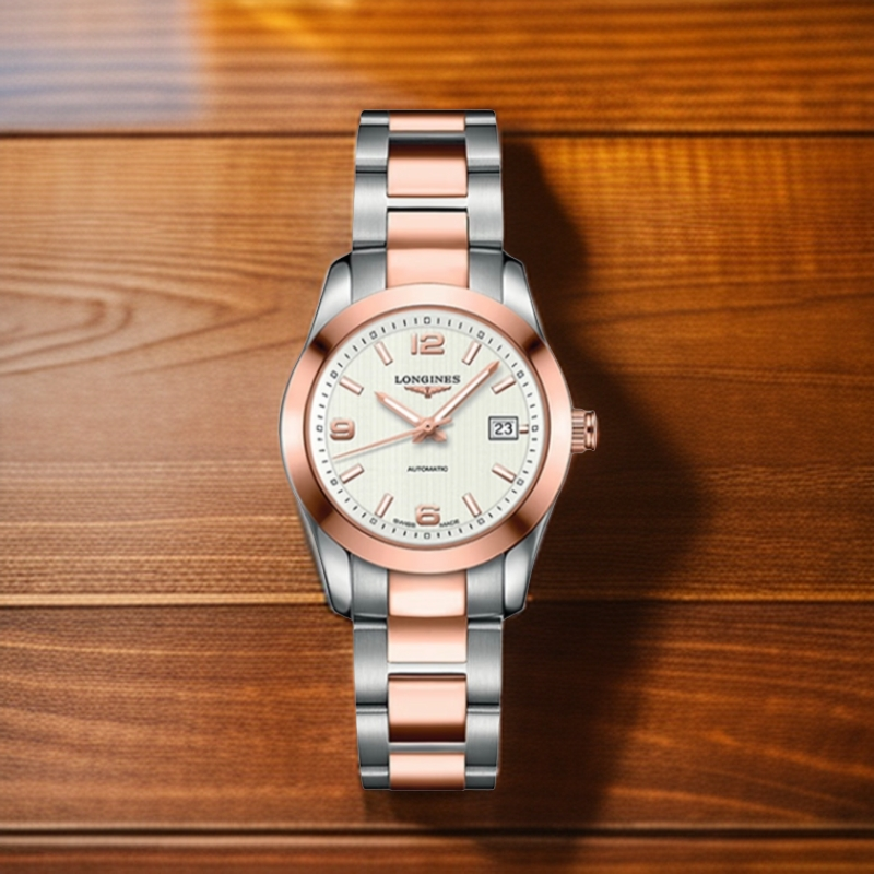 99新 Longines/浪琴 仁智/全套/康珀女表29.5表径/机械/经典白盘