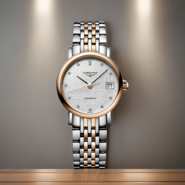 99新 Longines/浪琴 仁智女表/全套博雅/自动机械/25表径时尚百搭
