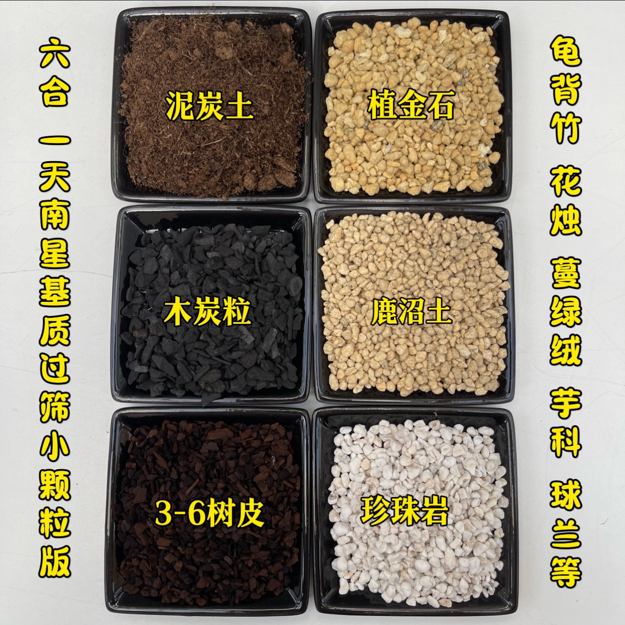 过筛版小颗粒型天南星科栽培基质绿天鹅芋科 彩叶芋 蔓绿绒秋海棠