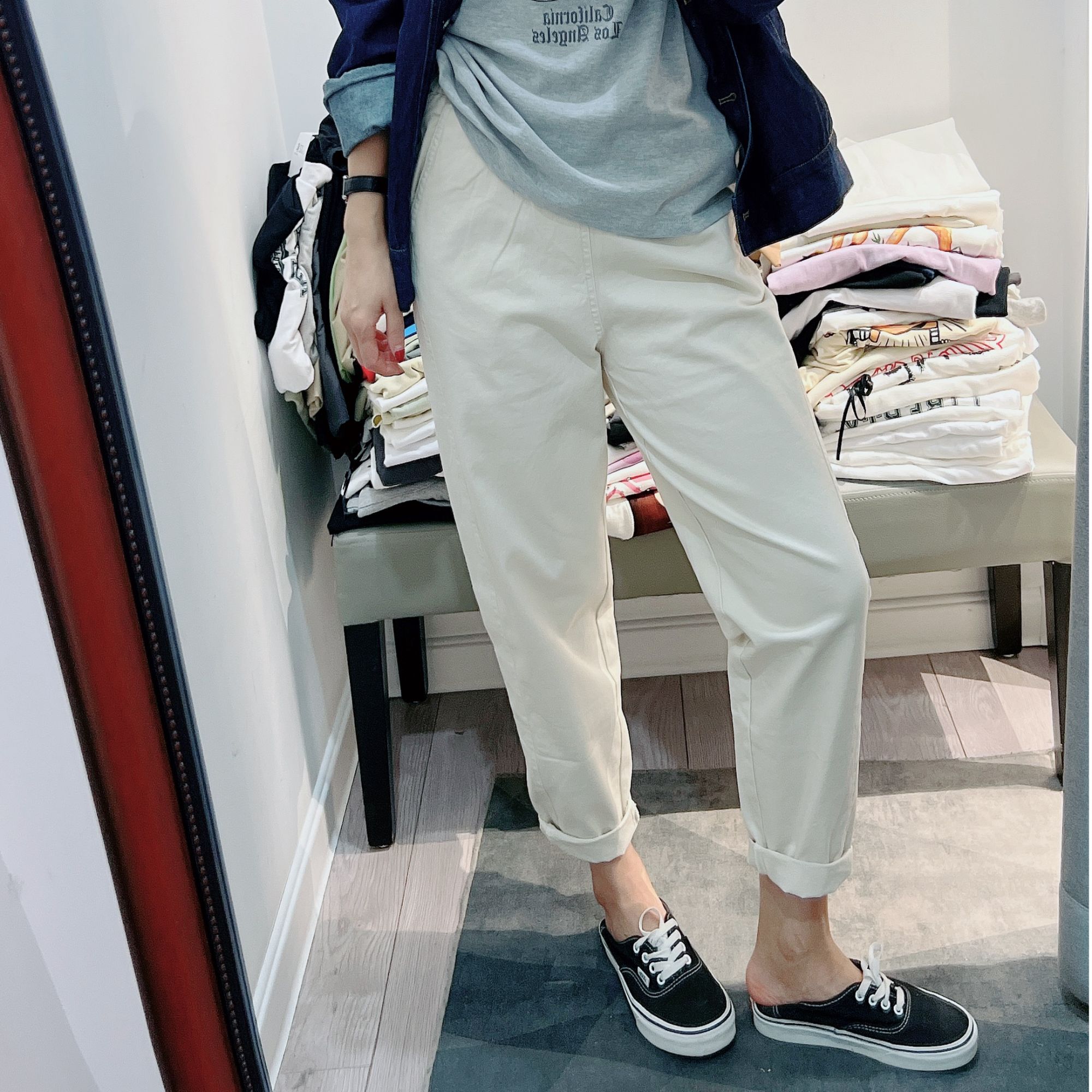 早秋新款窄腿显瘦休闲裤百搭（NO退换）