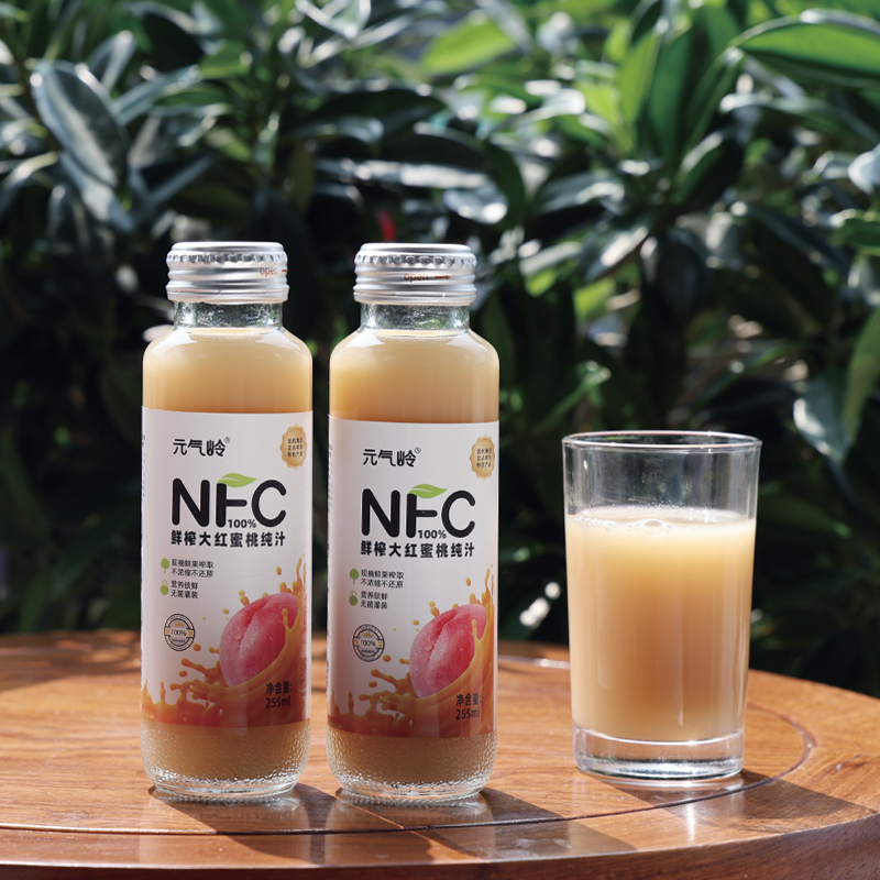 100%NFC鲜榨大红蜜桃纯汁 新鲜口感 鲜榨果汁