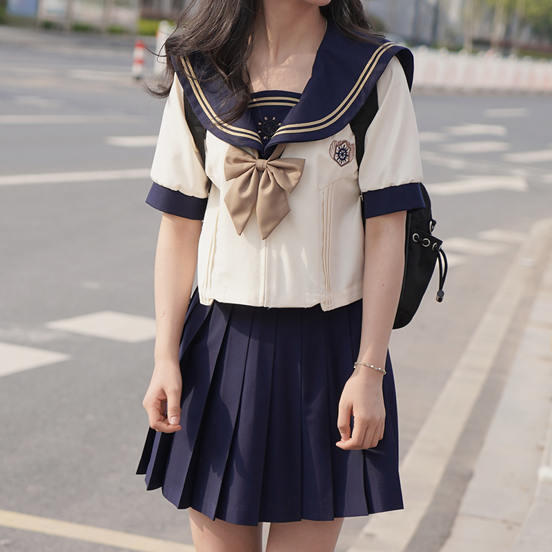 【毕业礼遇季】藤远中 正统日系JK制服海军领水手服 学院风学生套装