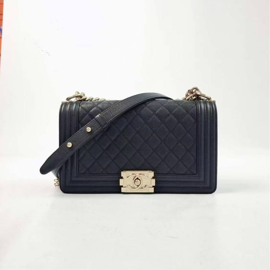 95新 Chanel/香奈儿 香奈儿 安洁利严选口盖包/BK0128351 斜挎包