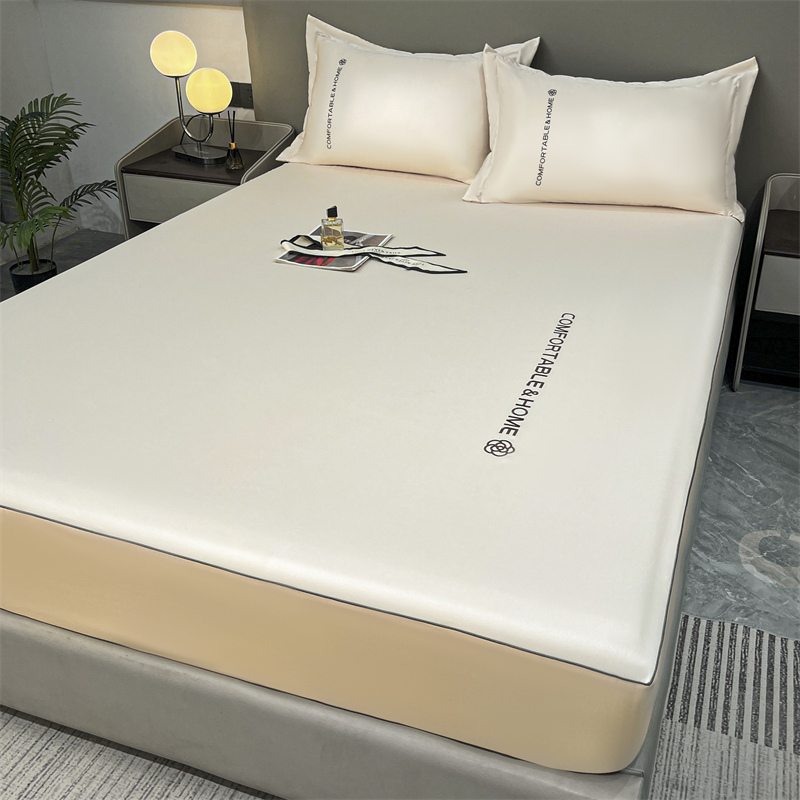 春秋故事冰丝凉感床笠2024新款清凉舒床笠单宿舍通用套件床上用品