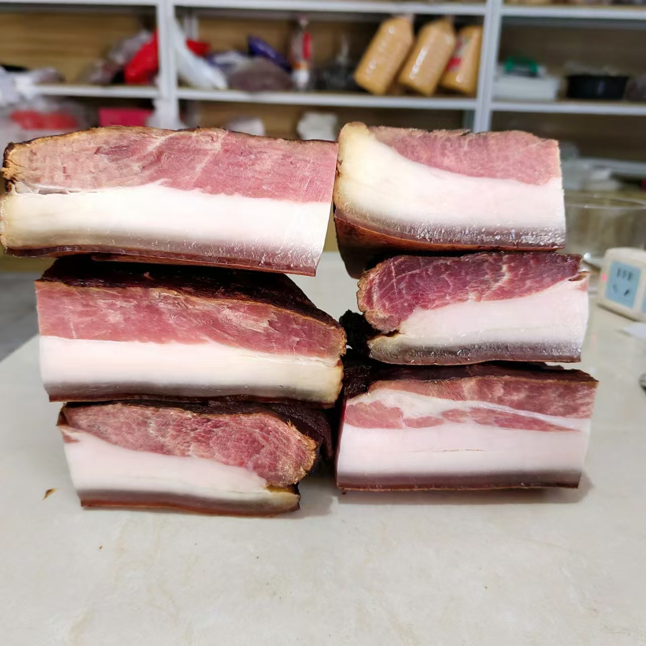 精选烟熏腊座子肉 湖北特产腌制腊肉新鲜古法农家香味熏制十足