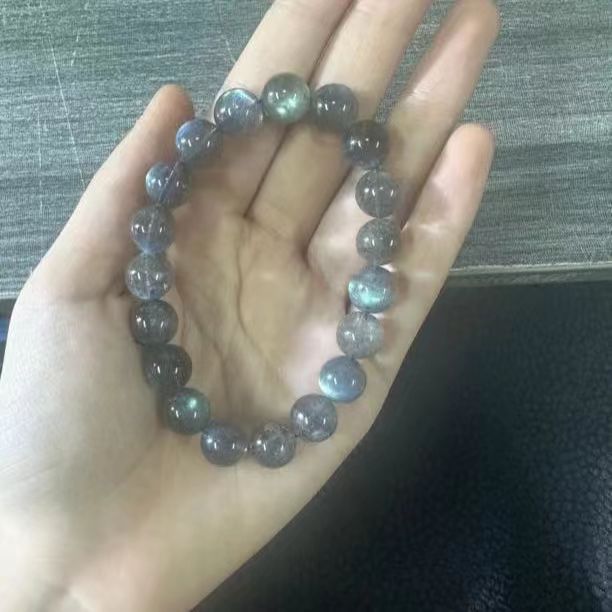 天然灰月光单圈手串 大卡 （多样性发一条）