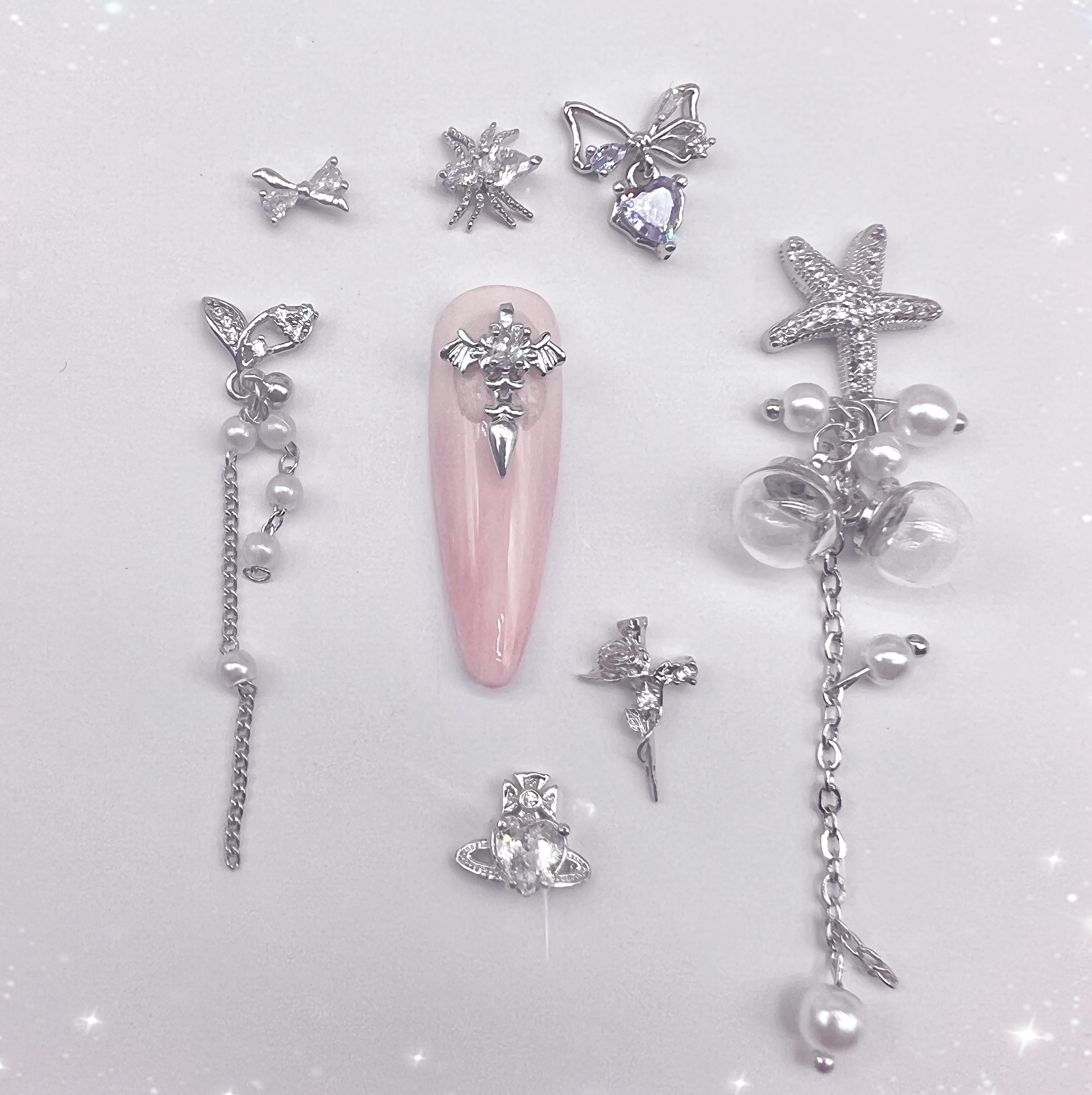 901-950时尚简约轻奢精致网红甜酷美甲饰品