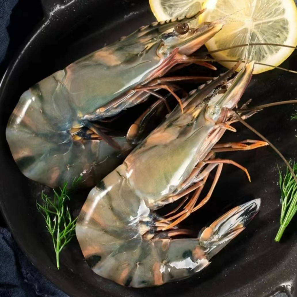 黑虎虾 3斤 活虾速冻 12个头 顺丰包邮