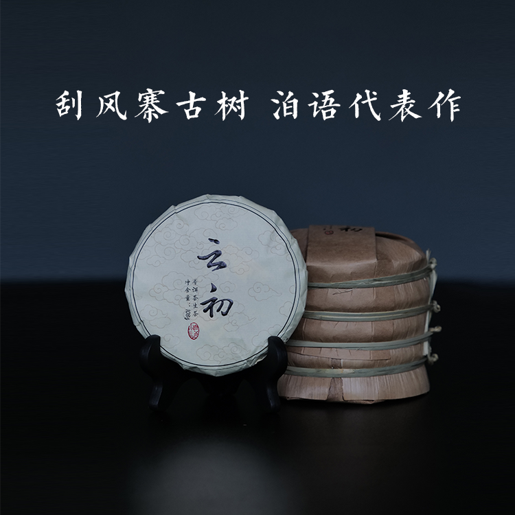 2024年【云初】刮风寨核心区古树头春头采普洱生茶饼茶108克