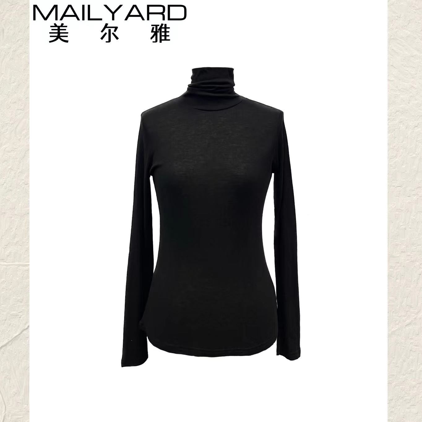 MAILYARD/美尔雅团城山总店半高领长袖男女装特卖打底衫