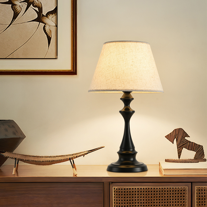 美式复古台灯卧室床头灯现代简约欧式客厅桌面氛围灯中古小夜灯