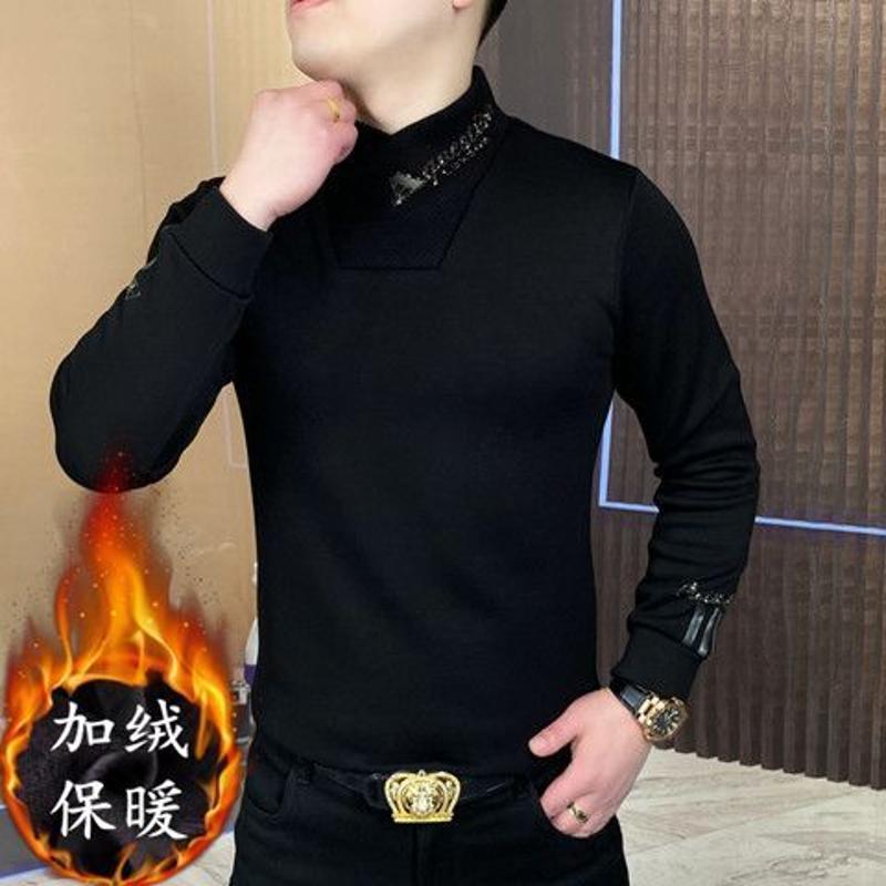 【小扬直播推荐】巾帼冬季男士长袖保暖轻奢男装大气打底卫衣修身