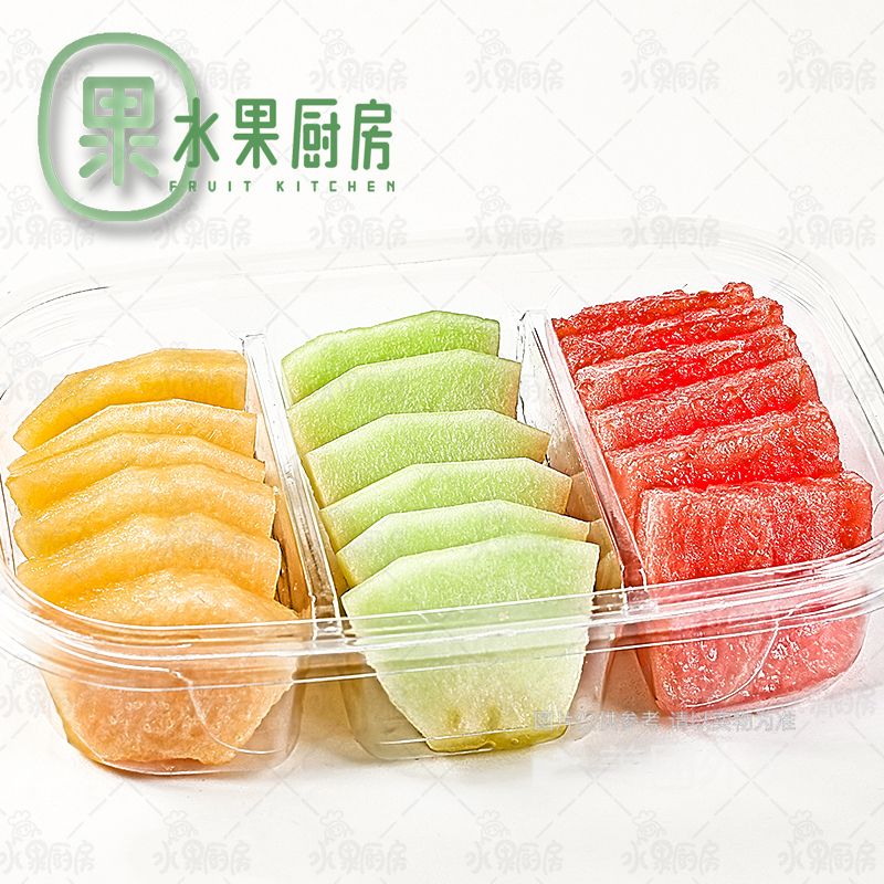 【大三拼】西瓜+甜瓜+哈密瓜 约600g