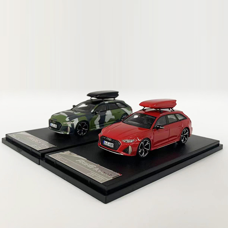 SH 1:64 奥迪 RS6 Avant 旅行车 C8 带旅行架 树脂汽车模型